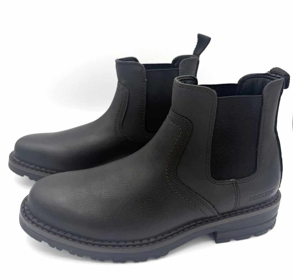 Dockers Mens Size 8 Truman Stain Defender Rugged Boot Black 90-38884